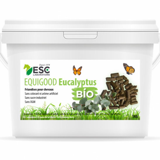 Esc laboratoire equigood eucalyptus friandises pour chevaux 1kg