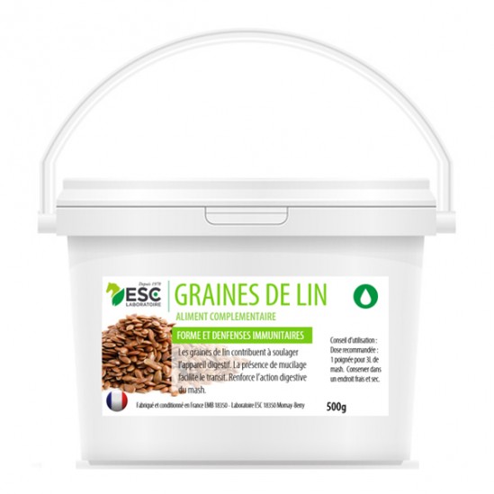 Esc laboratoire graines de lin digestion cheval 500g