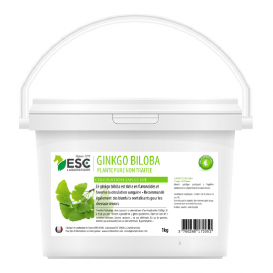 Esc laboratoire ginkgo biloba circulation sanguine 1kg