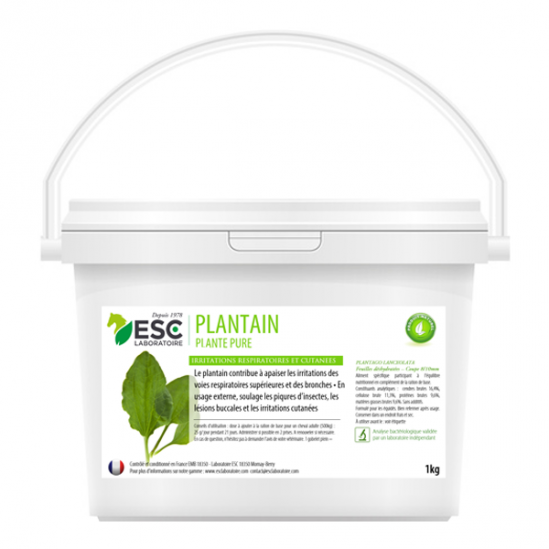 Esc laboratoire plantain irritation respiratoires et cutanées 1kg