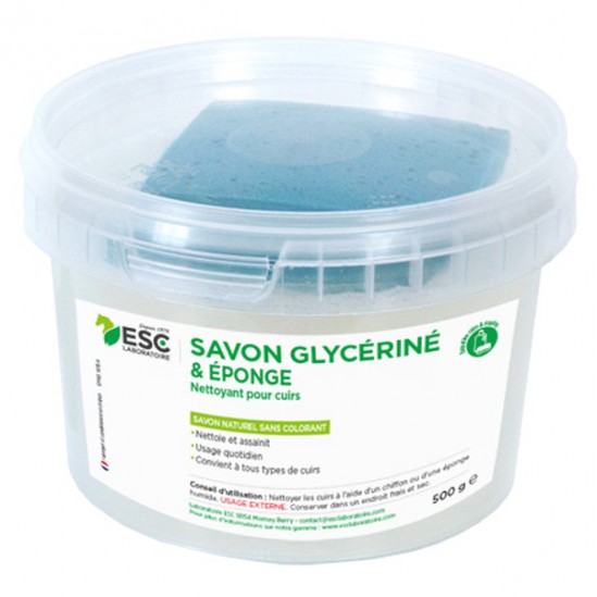 Esc laboratoire savon glycériné & éponge 500g