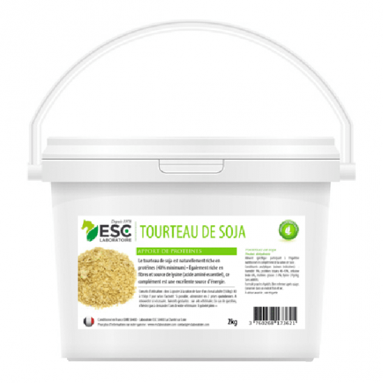 Esc laboratoire tourteau de soja apport de protéines 2kg