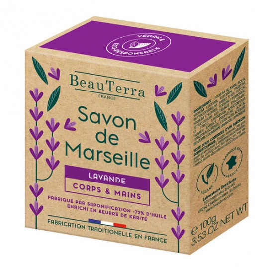 Beauterra savon de Marseille aloès vera 100g