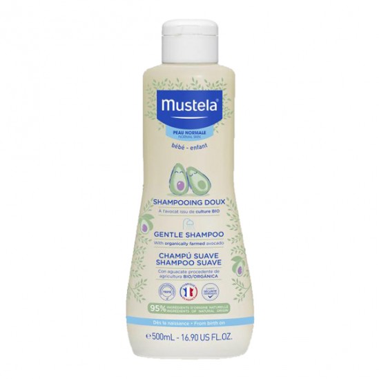 Mustela shampooing doux à l'avocat bio 500ml