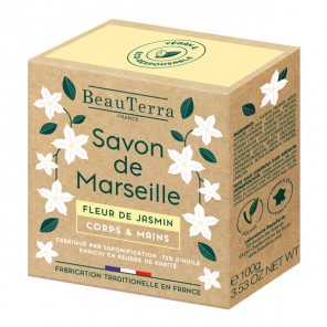 Beauterra savon de Marseille fleur de jasmin 100g