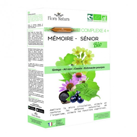 Flora natura complexe 4+ mémoire bio 20 ampoules