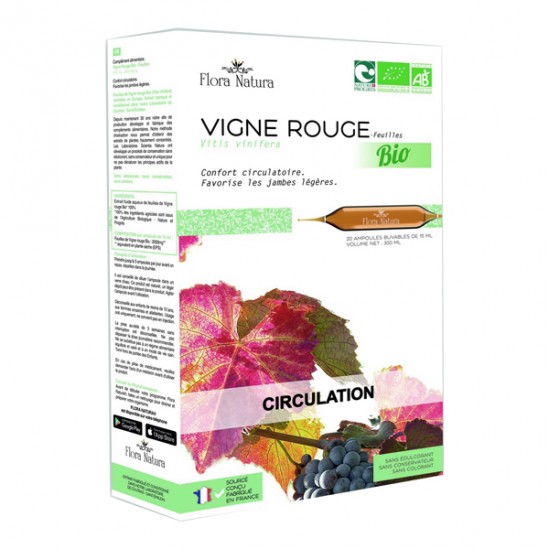 Flora natura vigne rouge bio