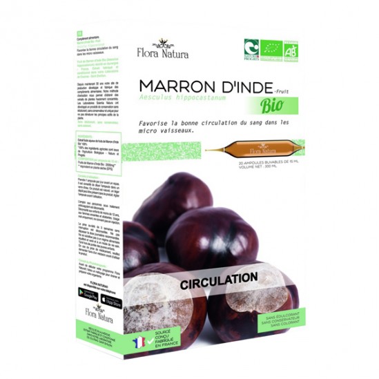 Flora natura marron d'Inde bio 20 ampoules