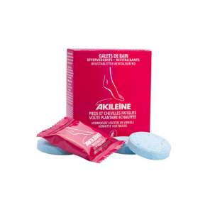 Akileïne Galets de bain effervescents revitalisants  6 doses x 20gr