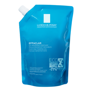 La roche posay Effaclar gel moussant peaux grasses et sensibles eco-recharge 400ml