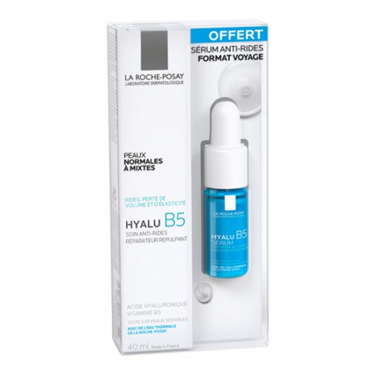 La roche-posay hyalu B5 soin anti-rides 40ml + sérum 10ml offert