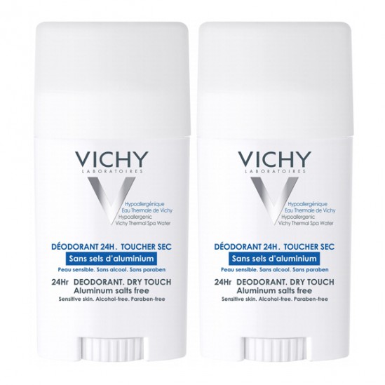 Vichy Déodorant Sans sels d'aluminium Duo Stick 2 x 40ml