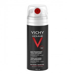 Vichy Homme Déodorant Anti-Transpirant 72 heures Triple Diffusion 150ml