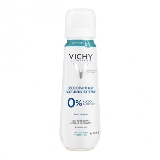 Vichy déodorant 48h fraîcheur extrême peau sensible 100ml