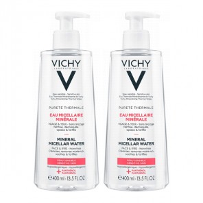 Vichy pureté thermale eau micellaire minérale 2x400ml