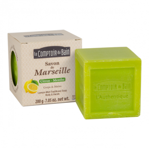 Le comptoir du bain savon de Marseille citron menthe 200g