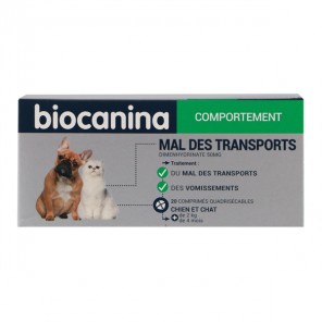 BIOCANINA MAL DES TRANSPORTS 20CP