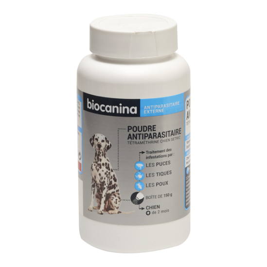 Biocanina poudre antiparasitaire chien +2 mois 150g