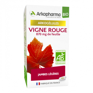 Arkopharma arkogélules bio vigne rouge 45 gélules