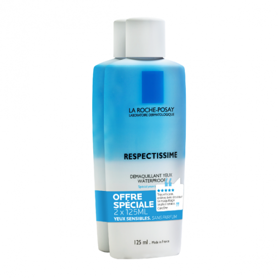 La Roche Posay respectissime démaquillant yeux waterproof duo 125ml