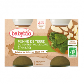 Babybio - Pomme de terre et épinard dès 4 mois