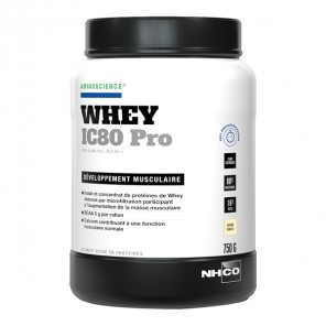 Nhco whey ic80 pro vanille développement musculaire 750g