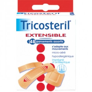 Tricosteril extensible 48 pansements