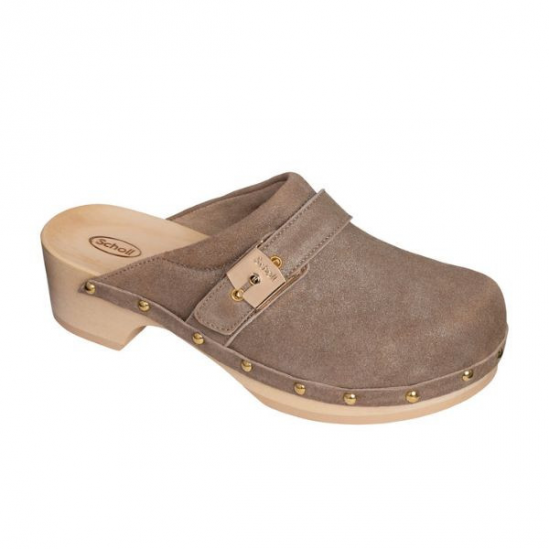 Scholl pescura clog 50 suède beige Taille 36