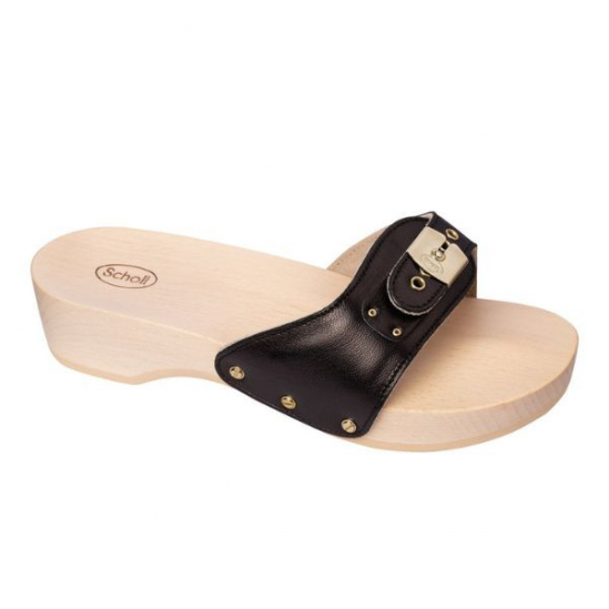 Scholl pescura heel leather black Taille 38