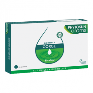 Phytosun aroms respiration gommes gorge esculape 30 gommes