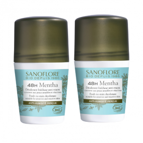 Sanoflore Déodorant 48h Mentha 2roll-on/50ml