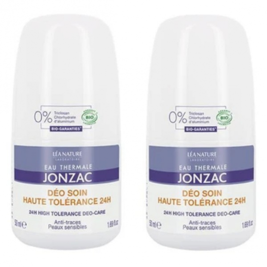 Jonzac déo soin haute tolérance 24h Lot de 2 x 50ml