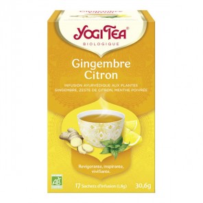 Yogi tea infusion gingembre citron 17 sachets 