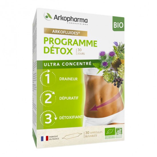 Arkopharma arkofluides programme détox bio 30 ampoules