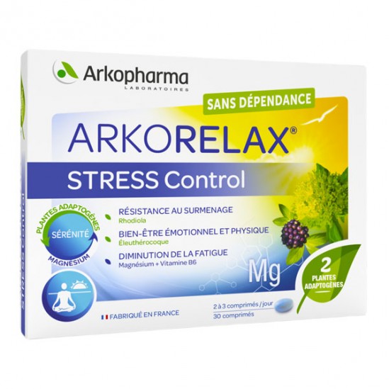 Arkopharma arkorelax stress control 30 comprimés