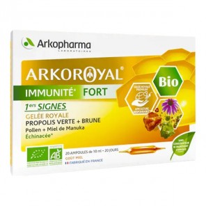 Arkopharma arkoroyal immunité fort bio 20 ampoules