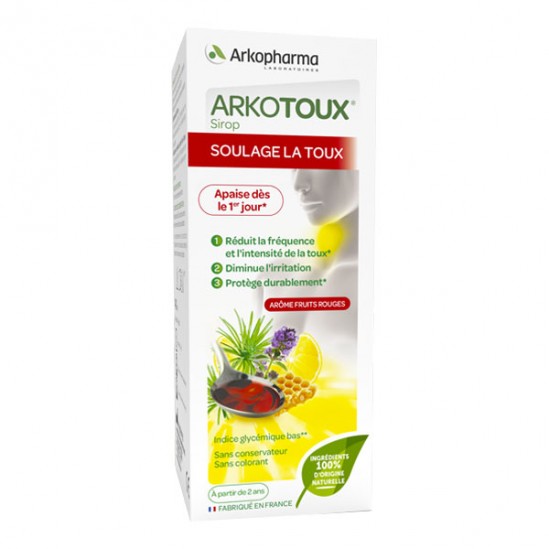 Arkopharma arkotoux sirop arôme fruits rouges 140ml