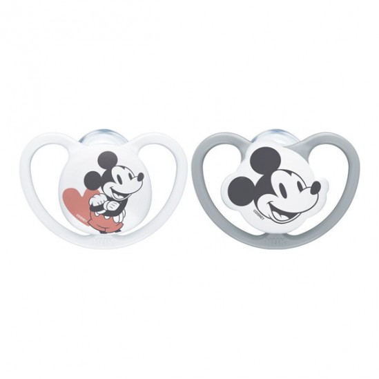 Nuk sucettes space mickey 6-18m lot de 2