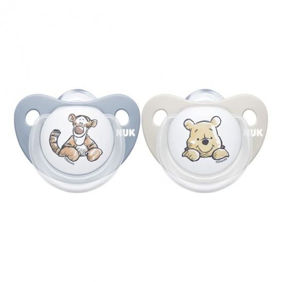 Nuk sucettes winnie l'ourson 6-18m lot de 2