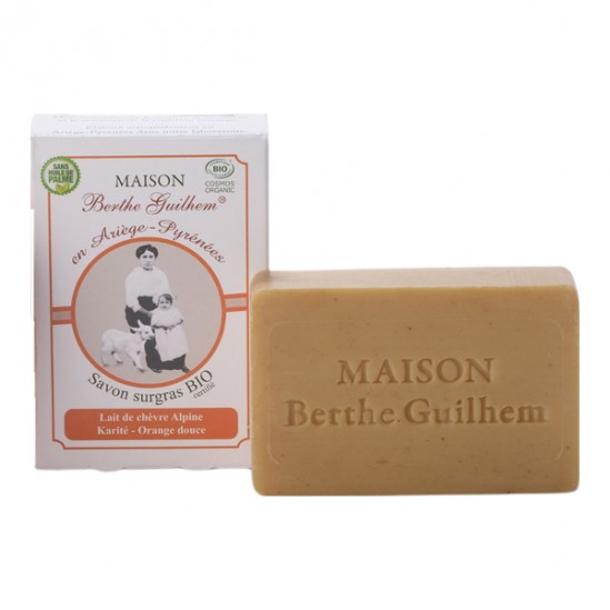 Maison Berthe savon bio beurre de karité orange douce 100g