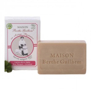 Maison Berthe savon bio rose musquée géranium 100g