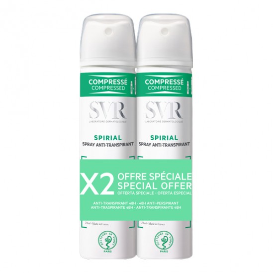 SVR Spirial Déodorant Anti-Transpirant 2 x 100 ml