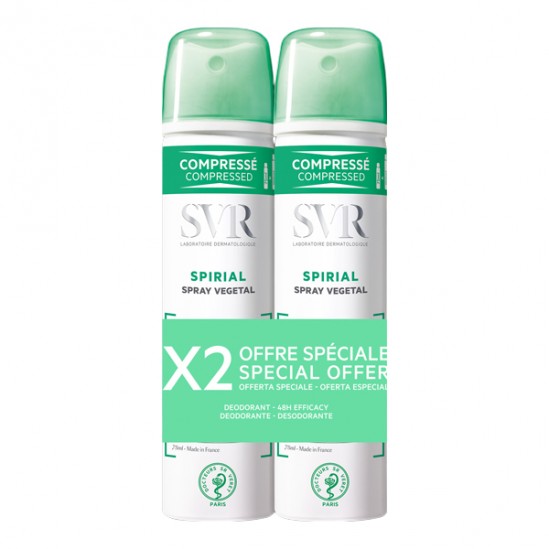 Svr spirial spray végétal 2x75ml