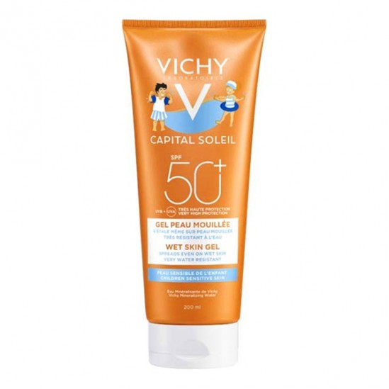 Vichy capital soleil gel peau mouillée enfants SPF50+ 200ml