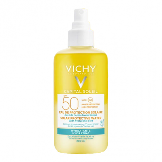 Vichy capital soleil eau de protection solaire hydratante spf50 200ml