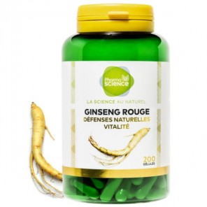 Pharmascience ginseng rouge défenses naturelles-vitalité 200 gélules