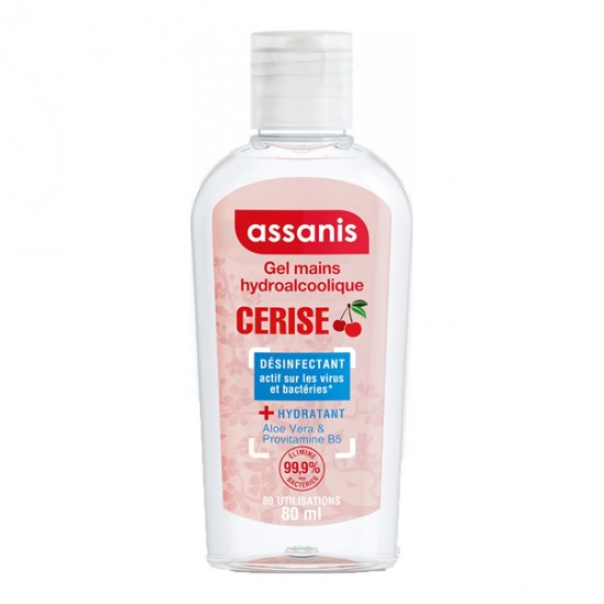 Assanis gel hydroalcoolique cerise 80ml