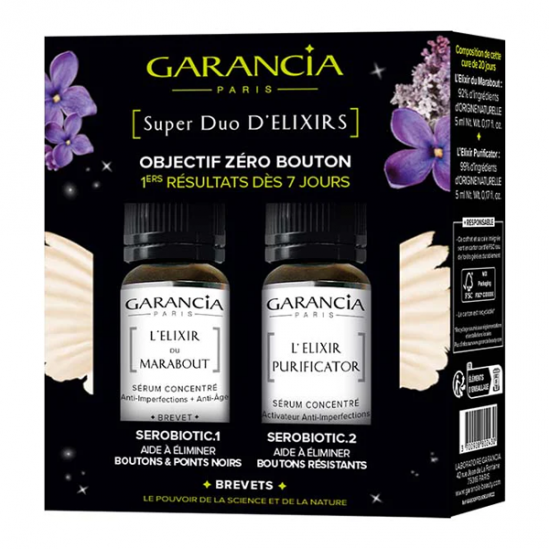 Garancia super duo d'elixirs objectif zéro bouton