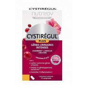 Physcience Cystiregul Plus Confort urinaire et féminité 15 comprimés