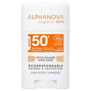 Alphanova stick solaire beige très haute protection visage spf 50